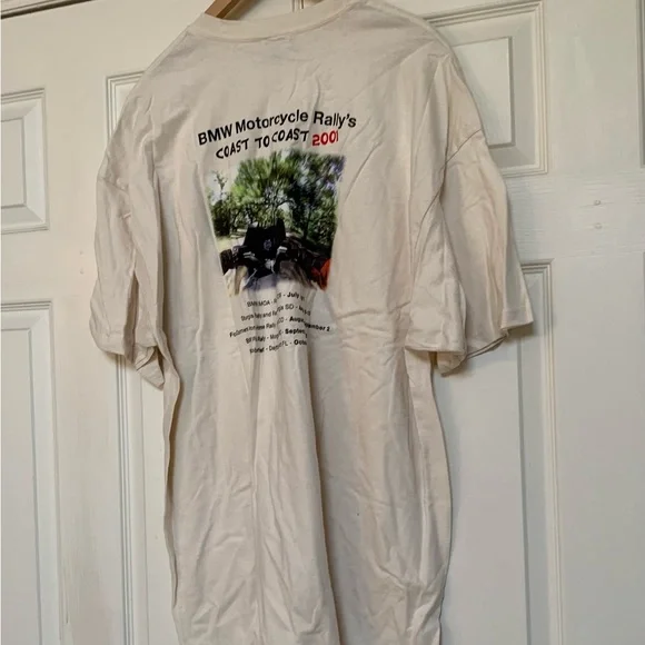 BMW Motorcycle Motorrad T-Shirt Vintage 2001 Brand New BMW Motorcycle Rally 2001 - Picture 5 of 8